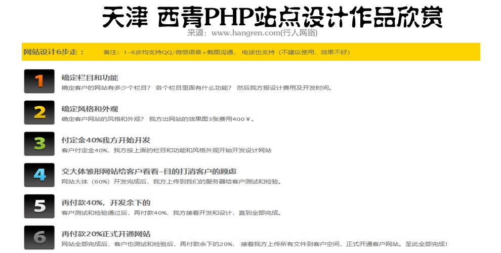 图解：天津 西青PHP站点设计作品欣赏 第2张